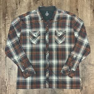 KÜHL Lowdown Pearl Snap Long-sleeve Shirt Men's Size XXL